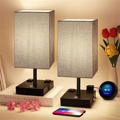 Contact information for wirwkonstytucji.pl - Touch Lamps for Bedrooms Set of 2-3 Way Bedroom Lamps for Nightstand, Modern End Table Lamp with USB C Ports and Outlets, Two Dimmable Bed Side Lamps for Living Room, Night Stand Light for Kid/Guest $56.99 $ 56 . 99